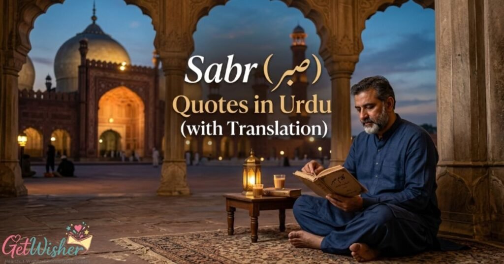 Sabr (صبر) Quotes in Urdu (with Translation)