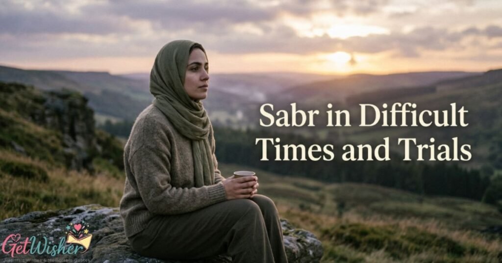 Sabr in Difficult Times and Trials