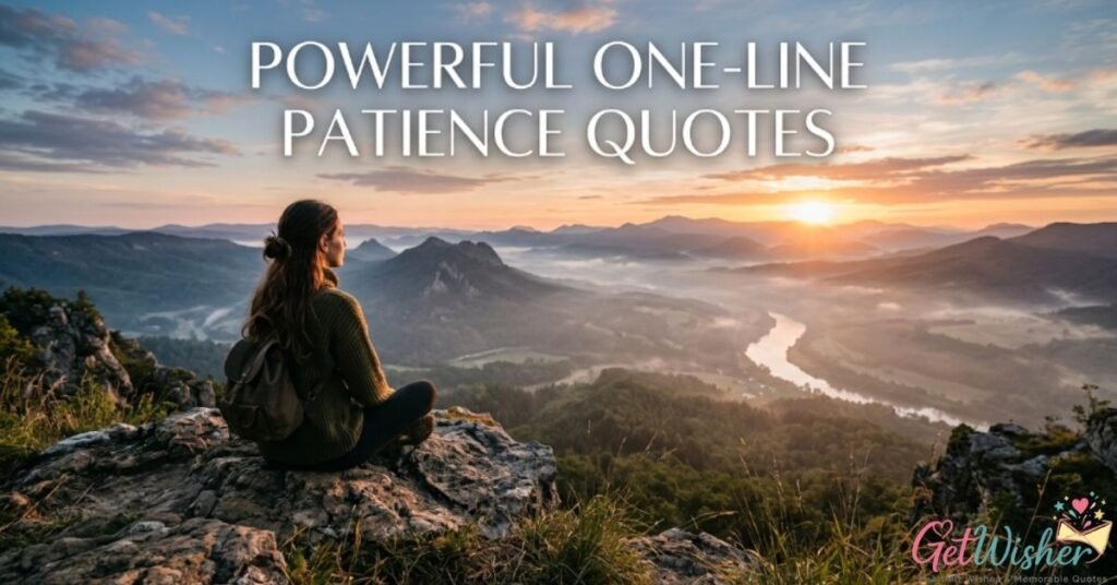 Powerful One-Line Patience Quotes