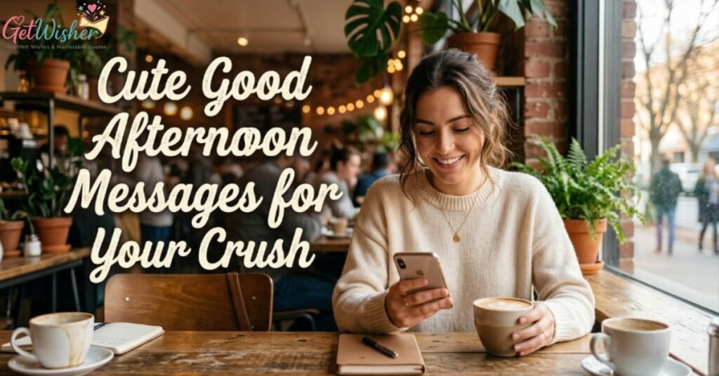 Cute Good Afternoon Messages for Your Crush