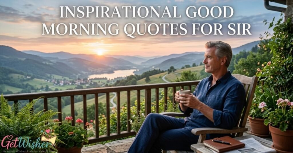 Inspirational Good Morning Quotes for Sir