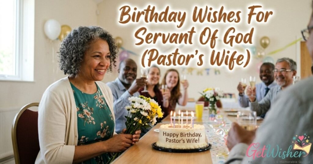 Birthday Wishes For Servant Of God (Pastor's Wife)
