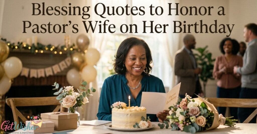 Blessing Quotes to Honor a Pastor's Wife on Her Birthday