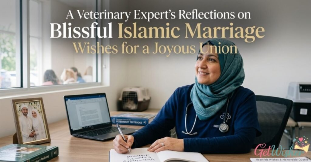 A Veterinary Expert's Reflections on Blissful Islamic Marriage: Wishes for a Joyous Union
