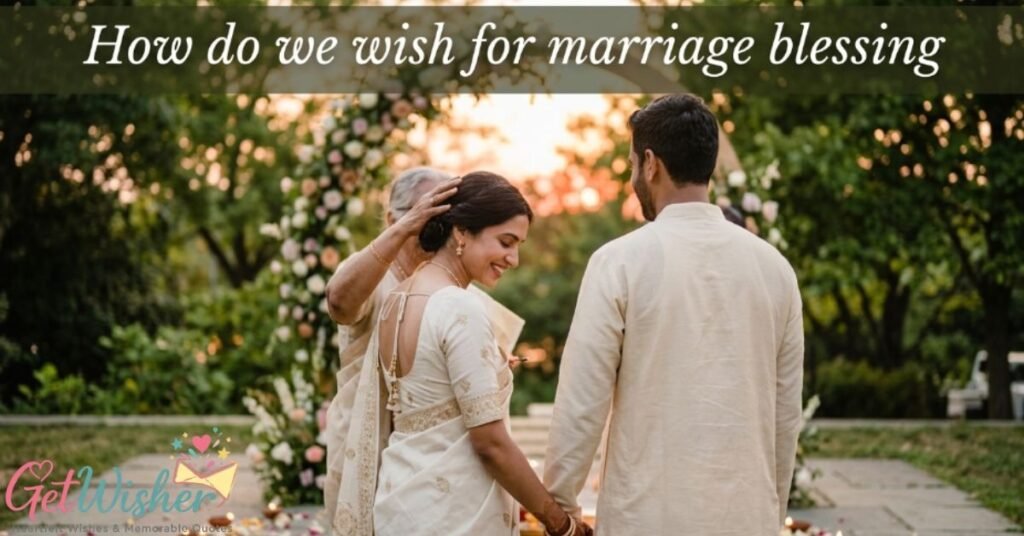 How do we wish for marriage blessingHow do we wish for marriage blessing