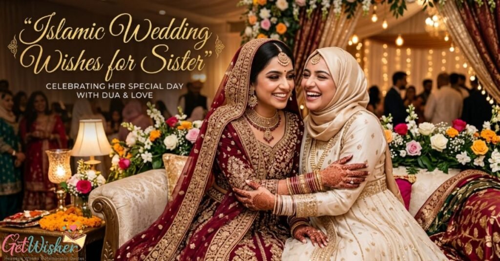 Islamic Wedding Wishes for Sister