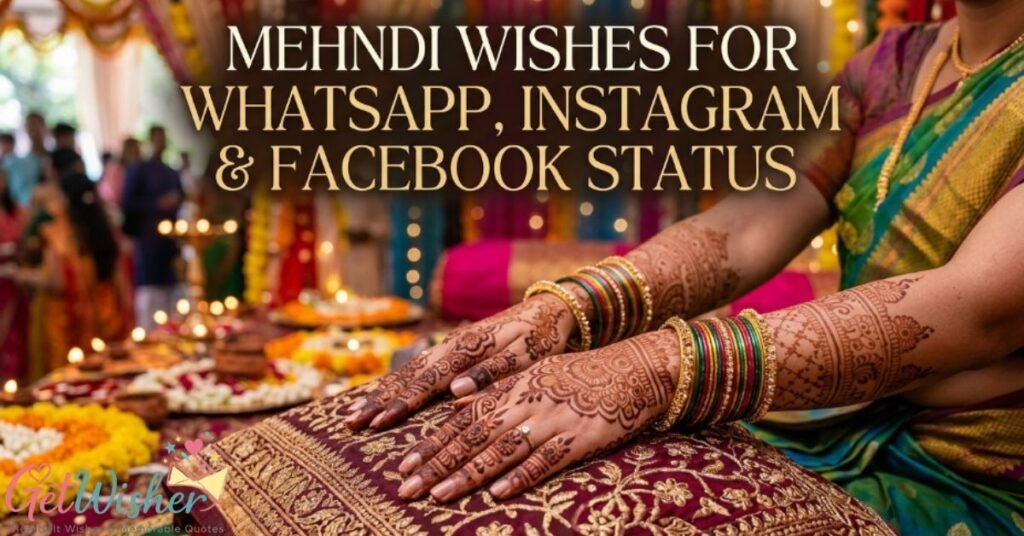 Mehndi Wishes for WhatsApp, Instagram & Facebook Status