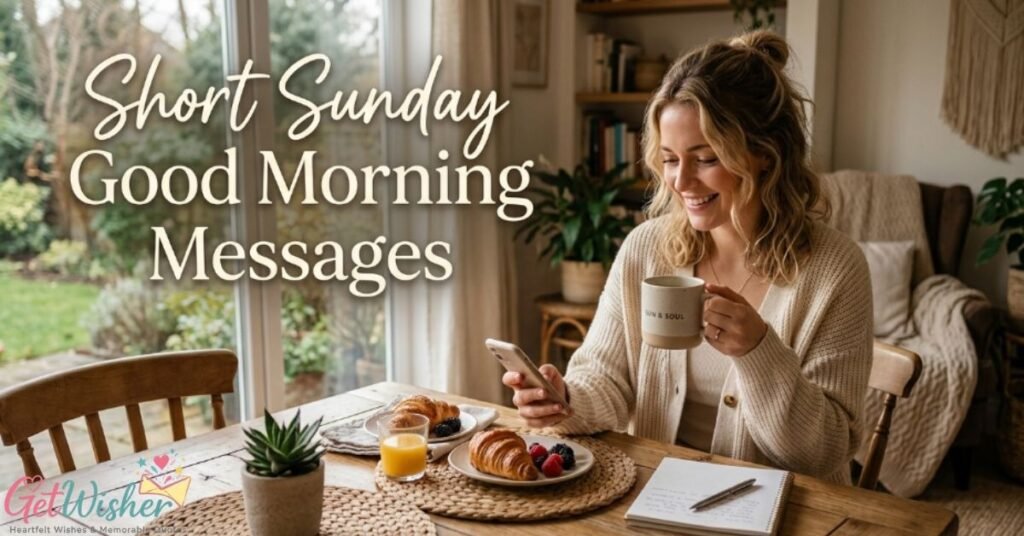 Short Sunday Good Morning Messages