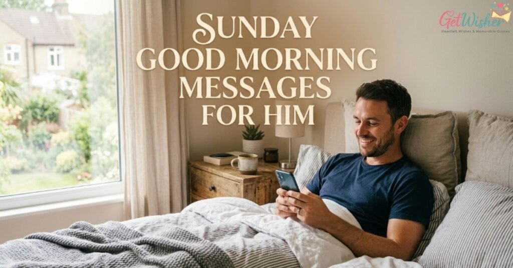 Sunday Good Morning Messages for Him