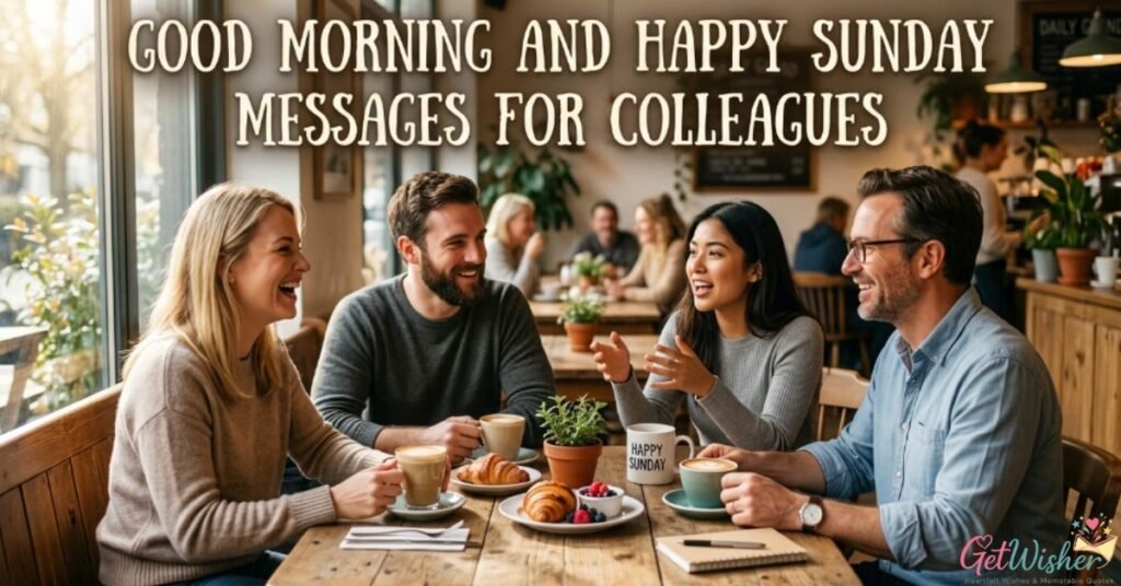 Good Morning and Happy Sunday Messages for Colleagues