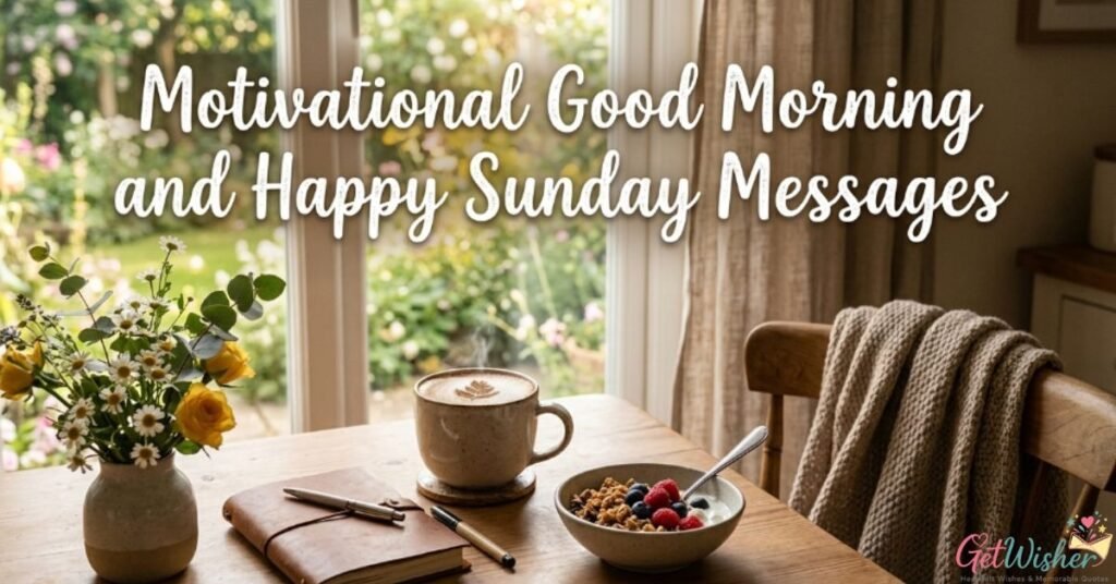 Motivational Good Morning and Happy Sunday Messages