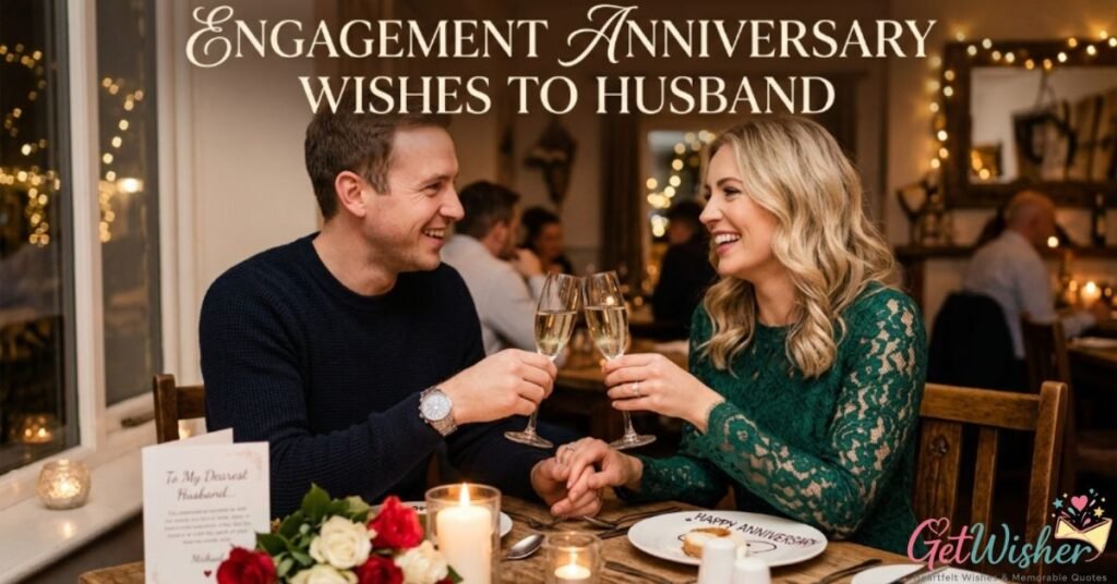 Engagement Anniversary Wishes to Husband