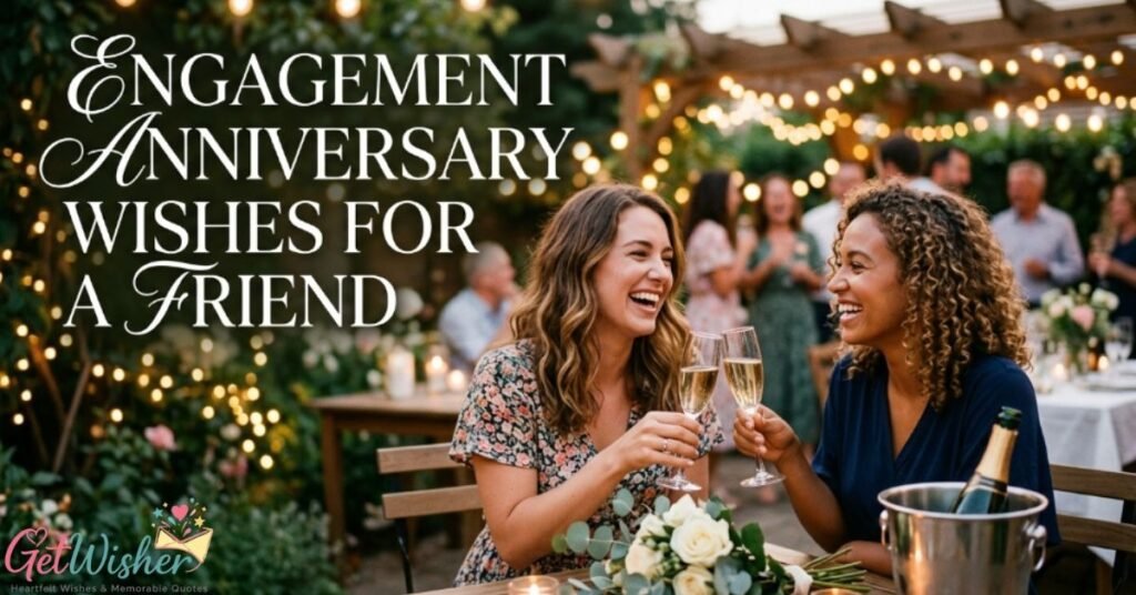 Engagement Anniversary Wishes for a Friend