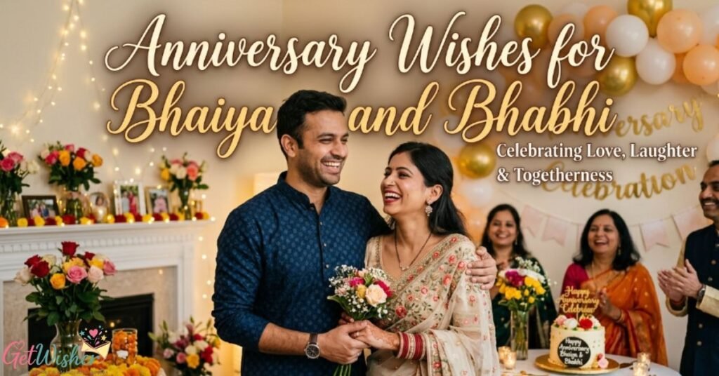 Anniversary Wishes for Bhaiya and Bhabhi