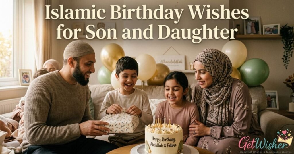 Islamic Birthday Wishes for Son and Daughter