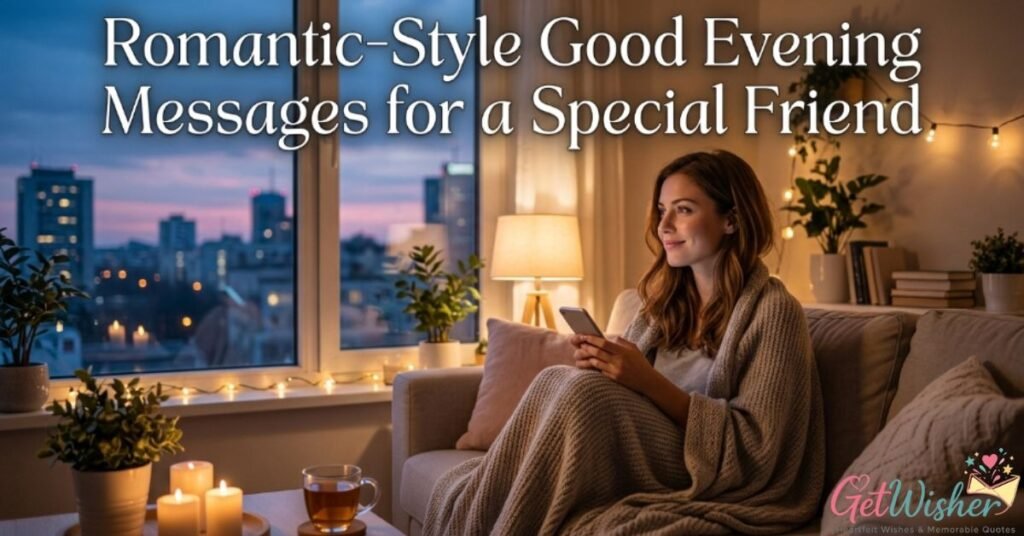 Romantic-Style Good Evening Messages for a Special Friend