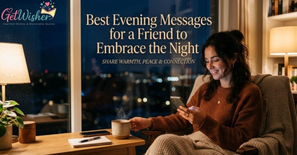 Best Evening Messages for a Friend to Embrace the Night