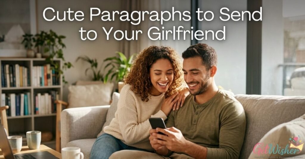 Cute Paragraphs to Send to Your Girlfriend