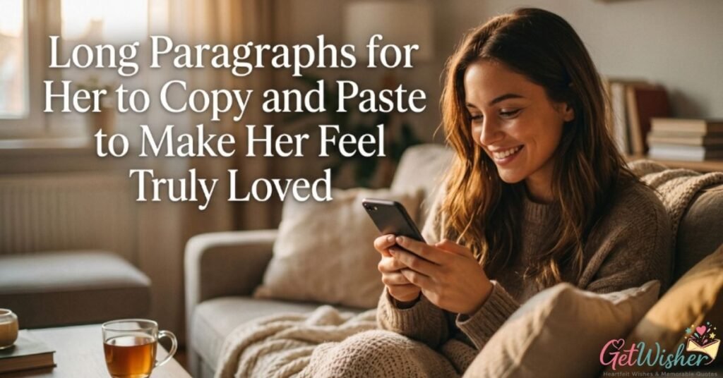 Long Paragraphs for Her to Copy and Paste to Make Her Feel Truly Loved