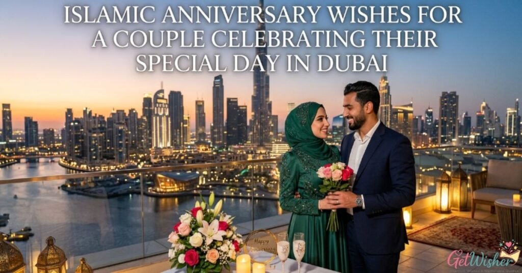 Islamic Anniversary Wishes for a Couple Celebrating Their Special Day in Dubai