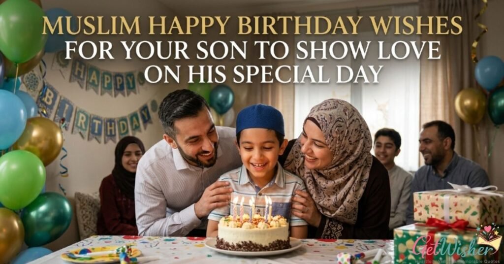 Muslim Happy Birthday Wishes for Your Son to Show Love on His Special Day