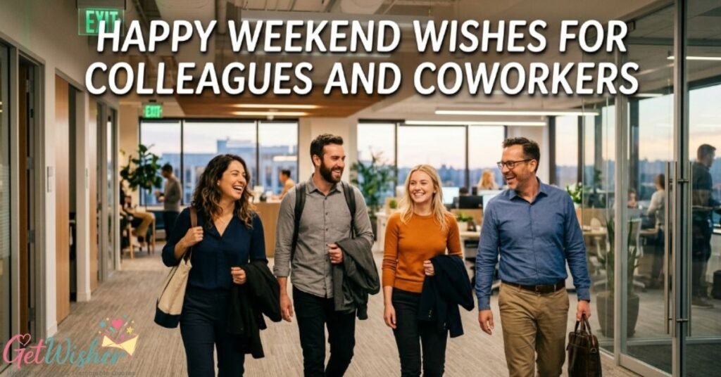 Happy Weekend Wishes for Colleagues and Coworkers