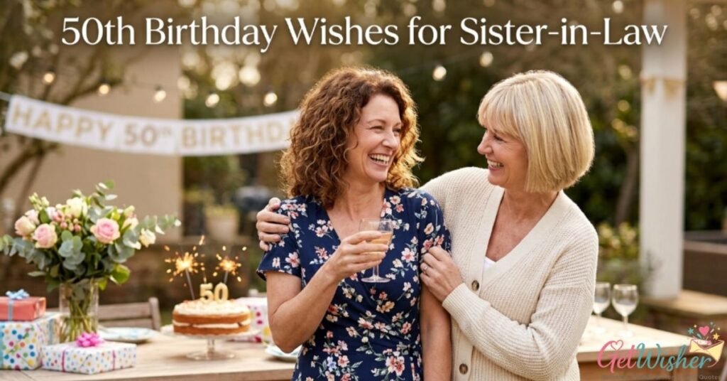 50th Birthday Wishes for Sister-in-Law