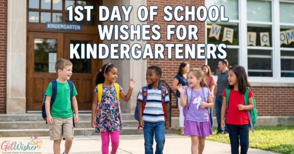 1st Day of School Wishes for Kindergarteners
