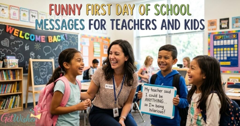 Funny First Day of School Messages for Teachers and Kids