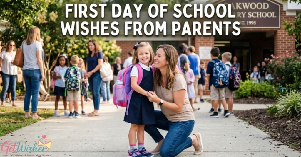 First Day of School Wishes from Parents