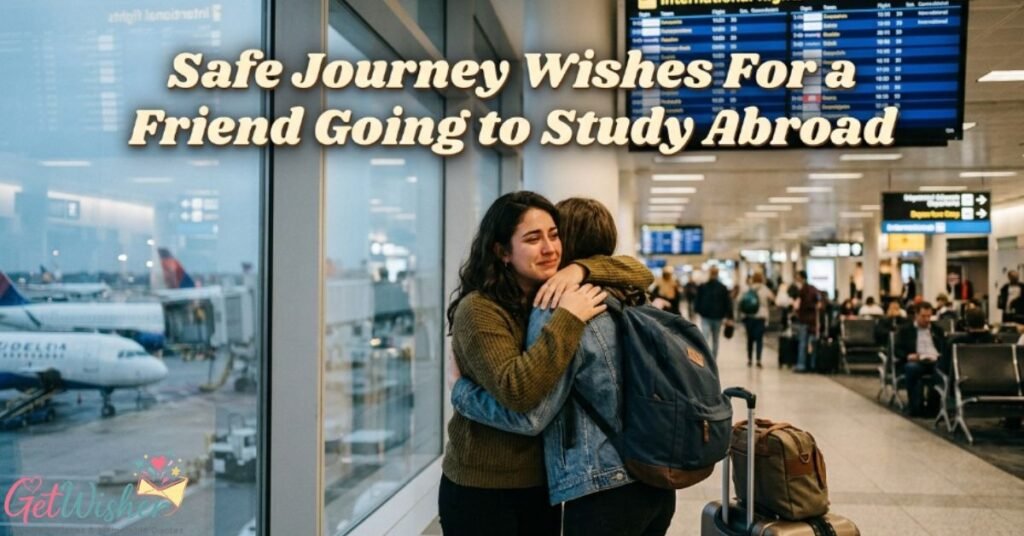 Safe Journey Wishes For a Friend Going to Study Abroad