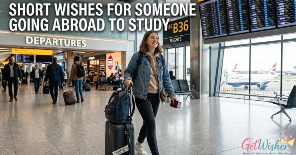 Short Wishes for Someone Going Abroad to Study