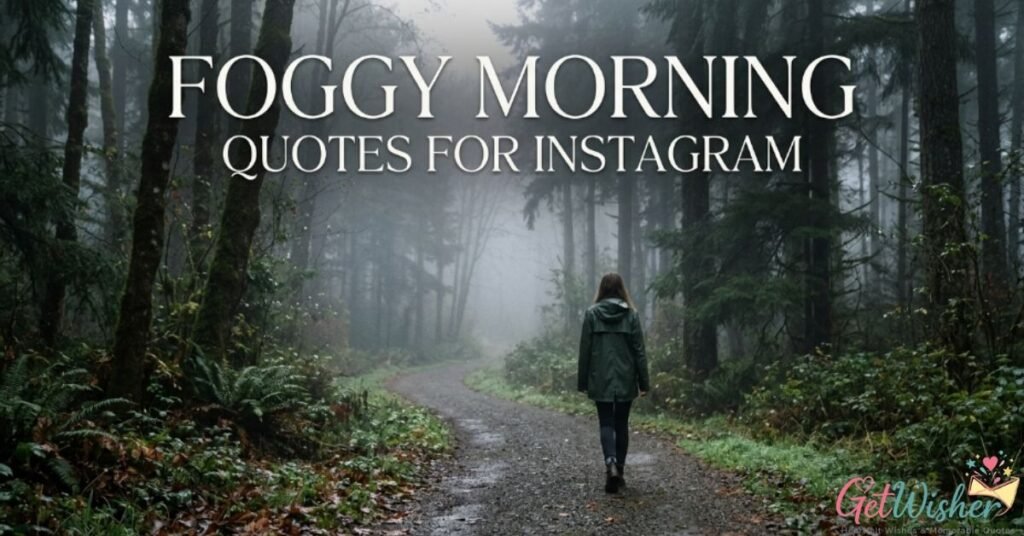Foggy Morning Quotes for Instagram