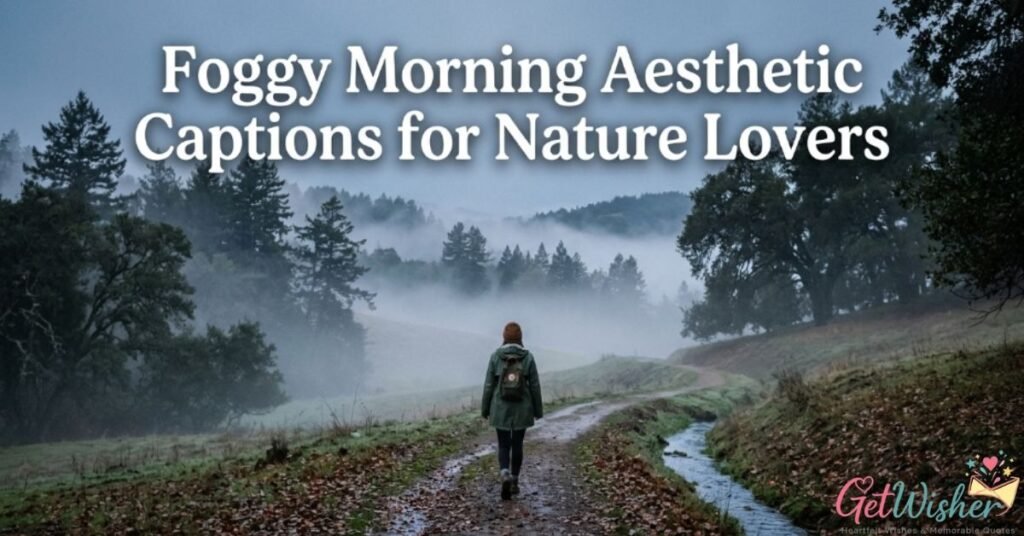 Foggy Morning Aesthetic Captions for Nature Lovers