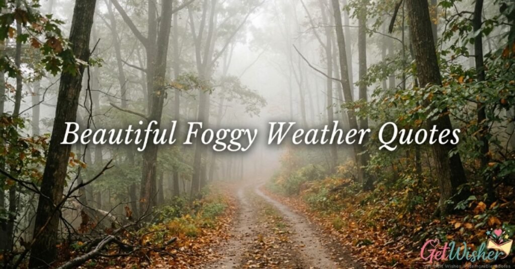 Beautiful Foggy Weather Quotes