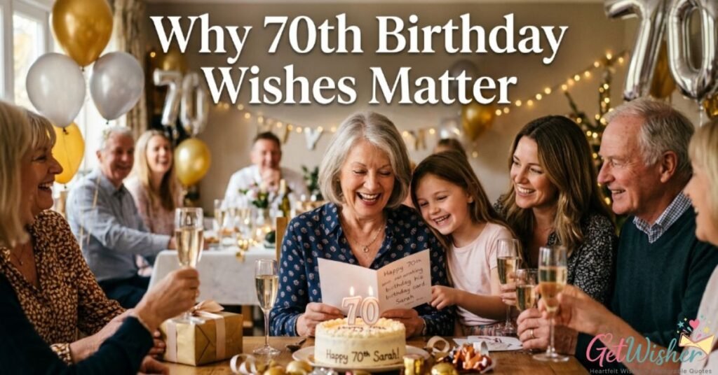 Why 70th Birthday Wishes Matter