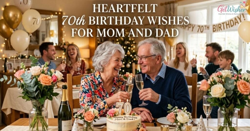 Heartfelt 70th Birthday Wishes for Mom and Dad