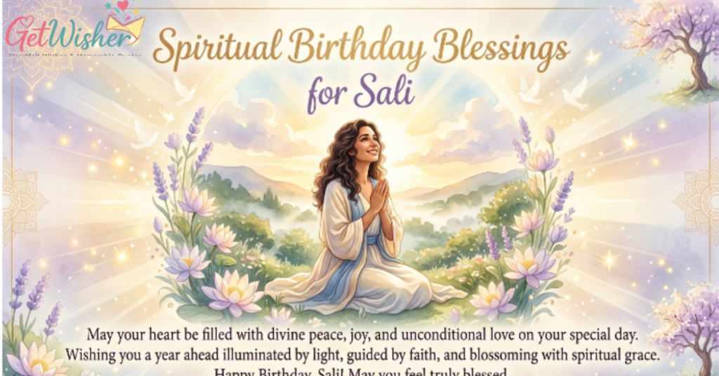 Spiritual Birthday Blessings for Sali