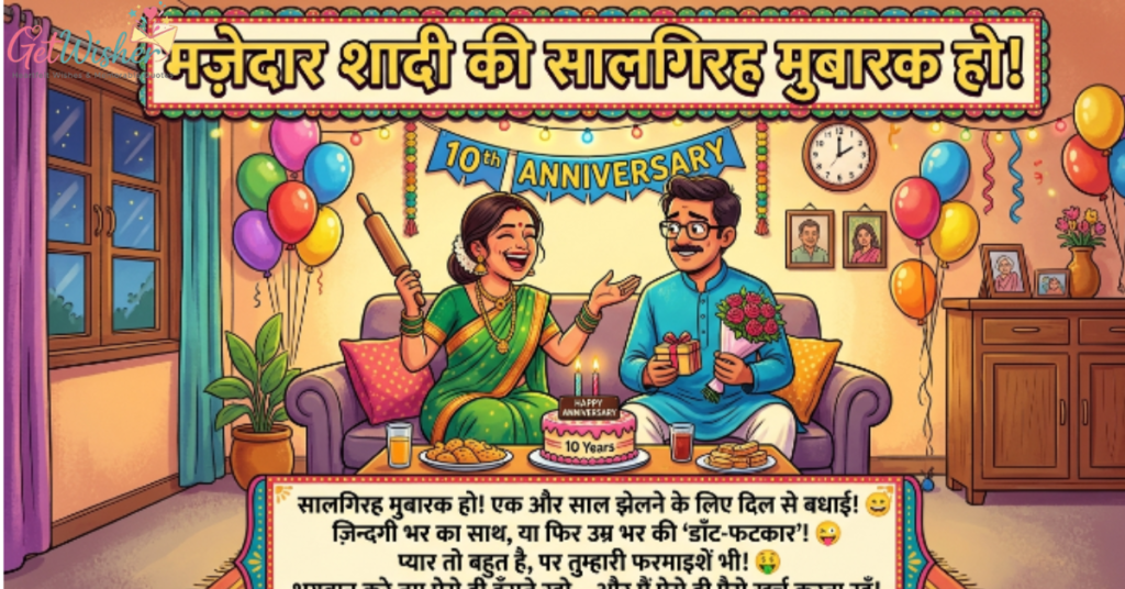 Funny Anniversary Wishes In Hindi