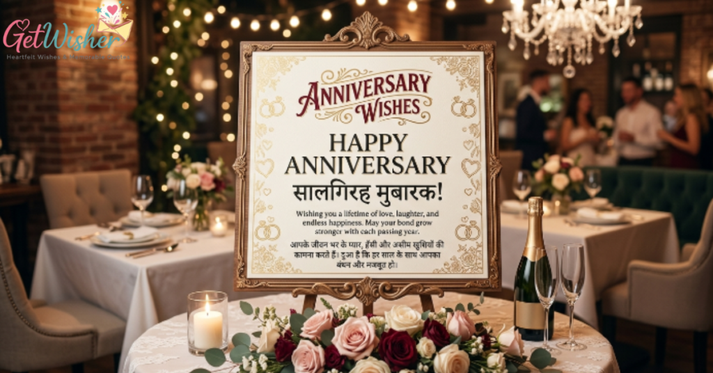 Bilingual Anniversary Wishes In Hindi And English