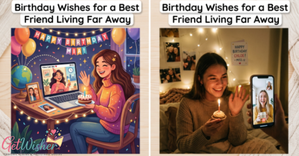 Birthday Wishes for a Best Friend Living Far Away