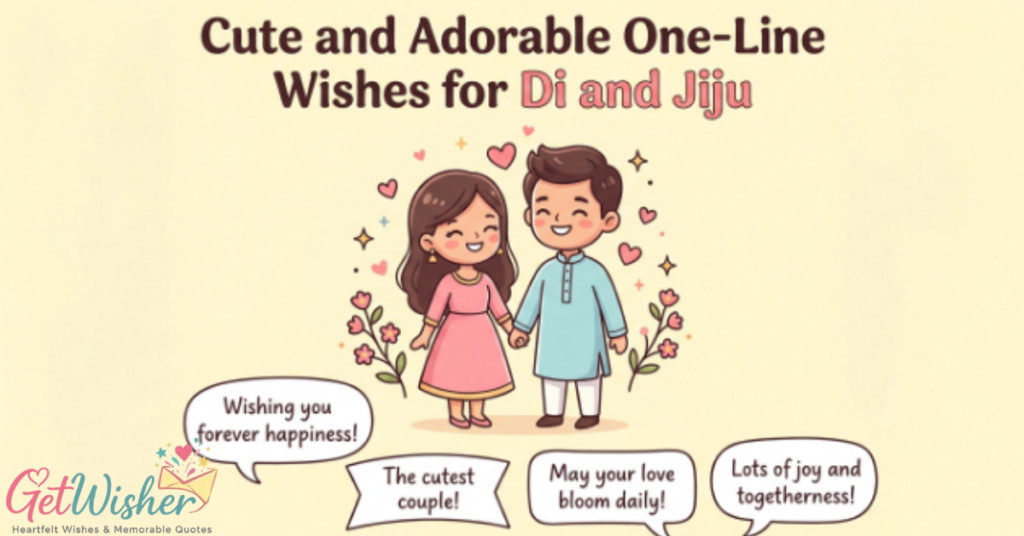 Cute and Adorable One-Line Wishes for Di and Jiju