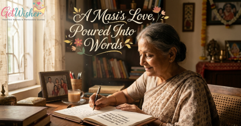 A Masi's Love, Poured Into Words