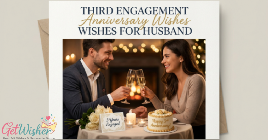Third Engagement Anniversary Wishes For Husband