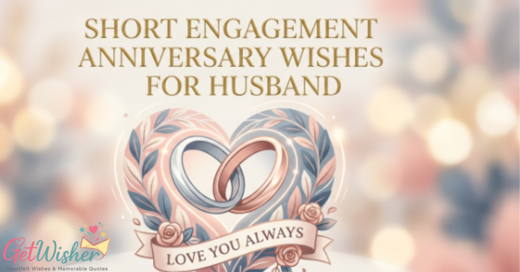 Short Engagement Anniversary Wishes For Husband