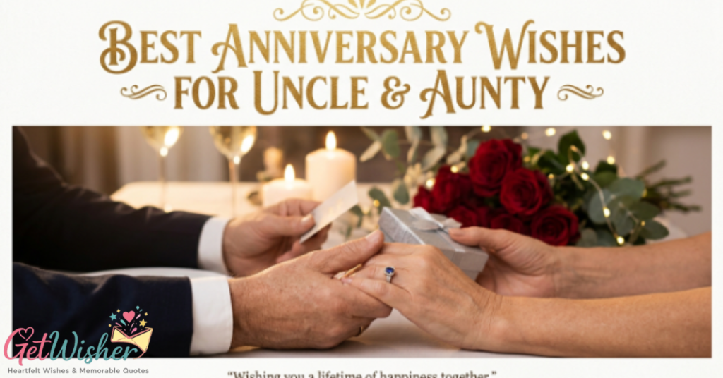 Best Anniversary Wishes for Uncle and Aunty
