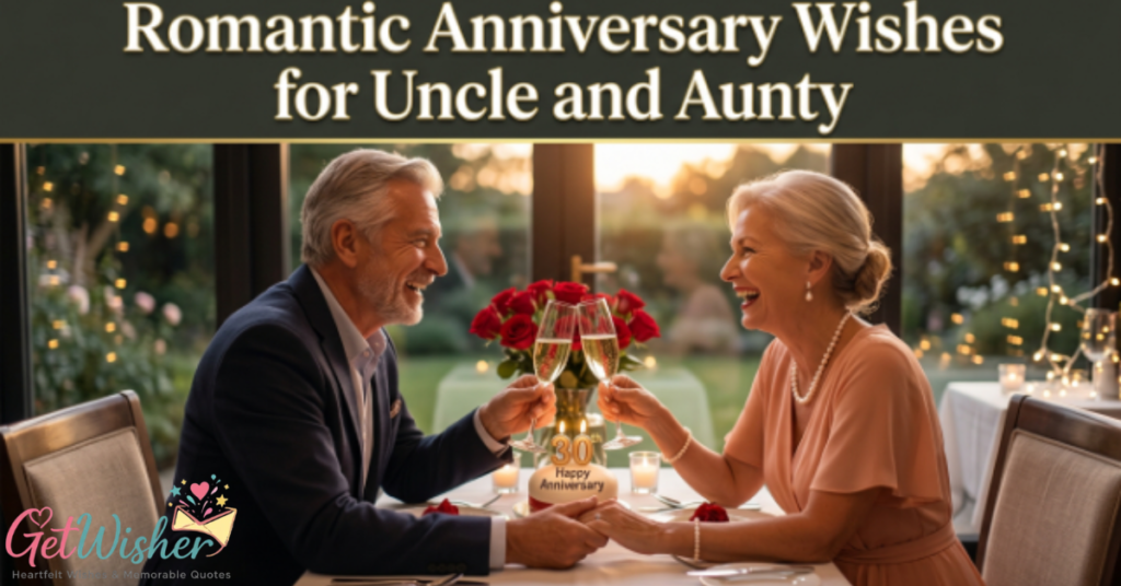 Romantic Anniversary Wishes for Uncle and Aunty