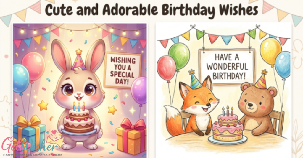 Cute and Adorable Birthday Wishes