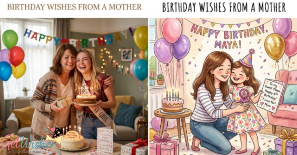 Birthday Wishes from a Mother