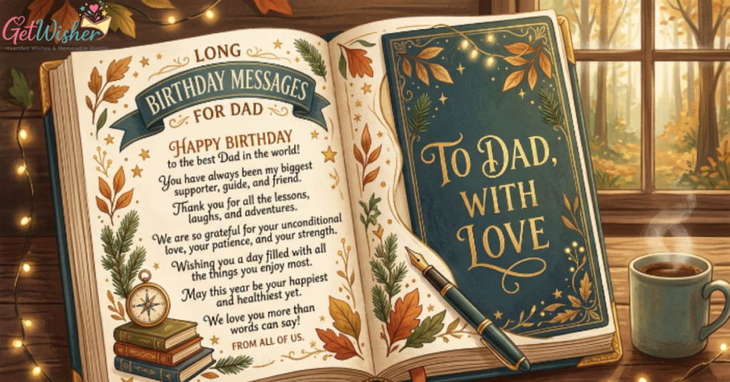 Long Birthday Messages for Dad